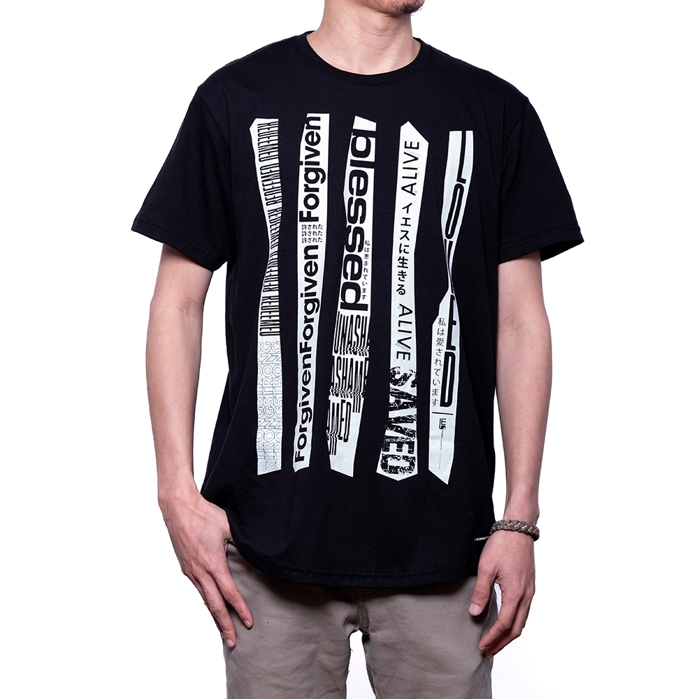 Worship Generation I Am Series | I Am All Black Long Tee For Women And Men