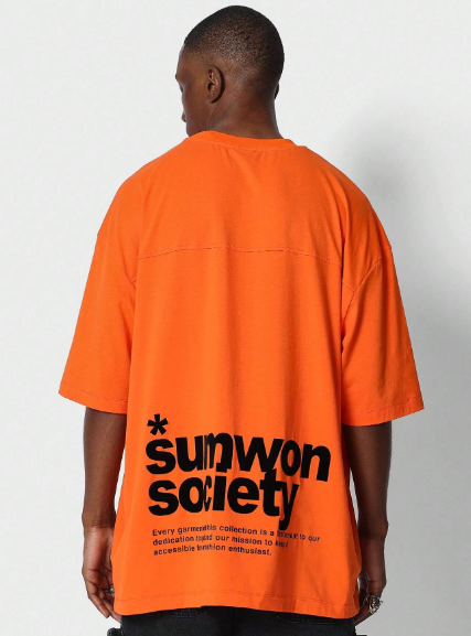 SUMWON Oversized Fit Tee With Print