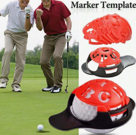 6-In-1 Golf Ball Line Liner Marker Multi-Template Drawing Alignment Marks Sign Tools Scribers Golf Training Aids