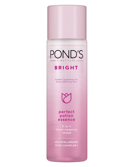 Pond's Bright Beauty Perfect Potion Essence, Toner, Mask with 4D Hyaluronic Acid & Gluta Boost 110ml
