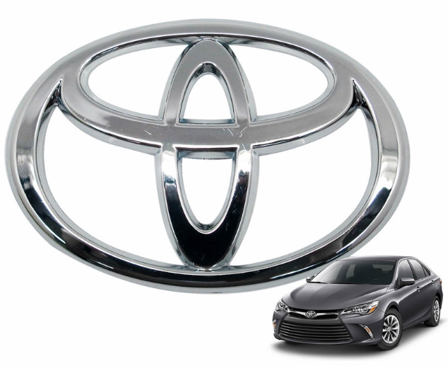 Blade Car Emblem Logo Chrome Big 15cm Toyota (Silver) 3m Adhesive Car Badge Decal Sticker