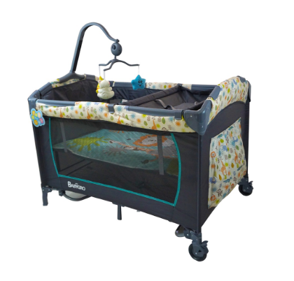 Babygro Playpen with Mosquito Net and Toybar Convertible to Rocker with Diaper Changer (SLUMBER)