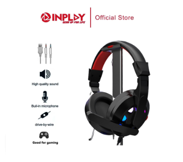 INPLAY S300 Gaming Headset With Mic Rgb Headset For PC And Laptop