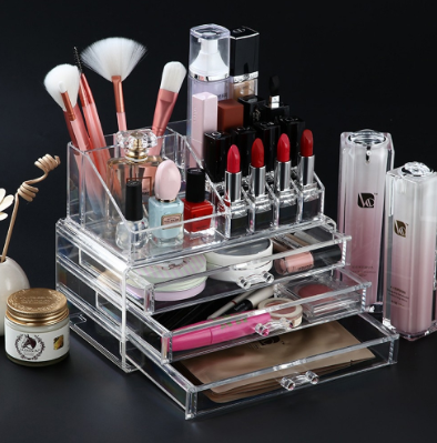 Mimi Clear Acrylic Cosmetic Makeup Jewelry Storage Home Organizer