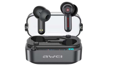 Awei T58 In-Ear Sports Earbuds TWS Bluetooth Earphone Long Life Battery Cool Ambient LED Lights