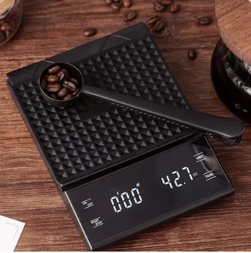 Coffee Scale LCD Display 3kg/0.1g High Precision Rechargeable Kitchen Food Electronic Scale