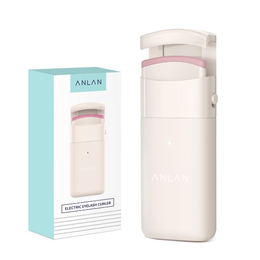 Portable Mini Electric Heated Eyelash Curler Long-Lasting Ironing Battery Power