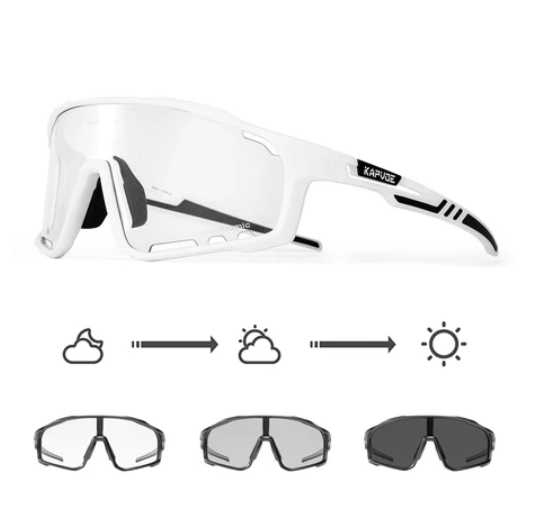 2023 New Photochromic Cycling Glasses Mtb Sunglasses for Men Women Sport Speed Road Mountain Bike Bicycle Cycl Eyewear Goggle PS12