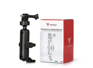 Motowolf Action Camera Holder Bracket Aluminum Alloy 360 Rotation Motorcycle Action Camera Holder
