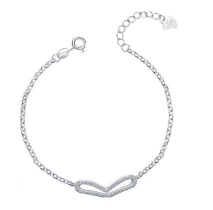 Silver Korean Fashion Jewelry B191 Ladies Bracelet