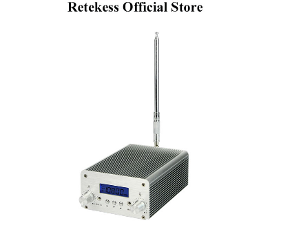 RETEKESS TR501 FM Transmitter for Church, FM Broadcast Transmitter, Long Range Mini Radio Stereo Station PLL with Antenna for Drive in Movie, Parking Lot, School, Park