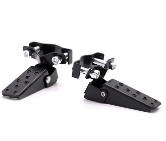 Motorcycle Parts Accessories Universal Shock Black Footrest Pair