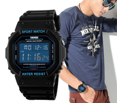 Men Display Led Digital Sport Watch Fashion Outdoor Military Alarm