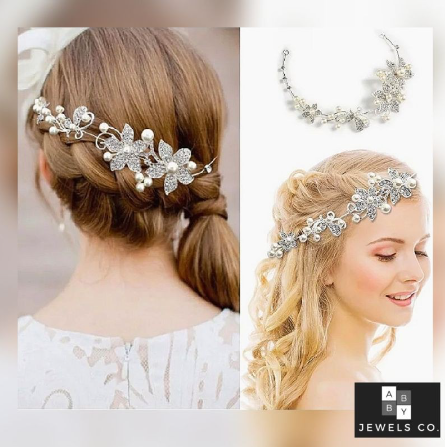 Abby&Co. Wedding Bridesmaid Headdress Accessories Free Hairpins