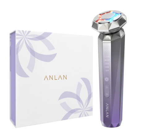 ANLAN Multi-Polar RF EMS Face Massager Hot Cold Compress LED Light Therapy Face Lifting Skin Care Beauty Device