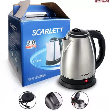 2.0 Scarlett Stainless Steel Automatic Fast Boil Electric Kettle