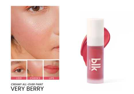 blk cosmetics fresh creamy all over paint very berry