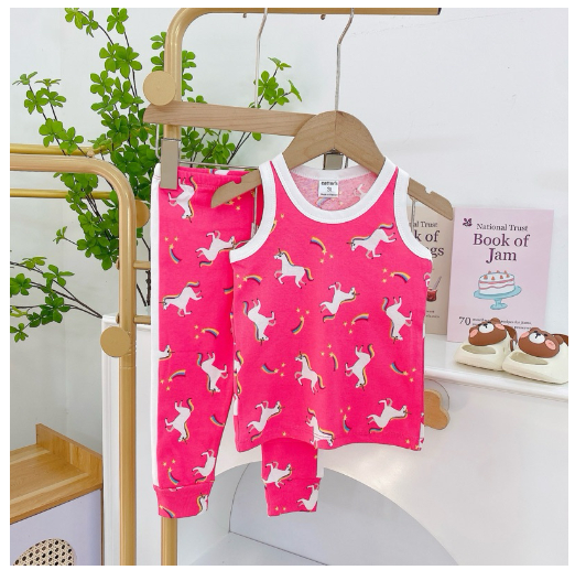 Mums Corner Baby Kids Girl Terno Sando and Pajama Girl Tank Top Pants Sleepwear Pantulog Pambahay C5
