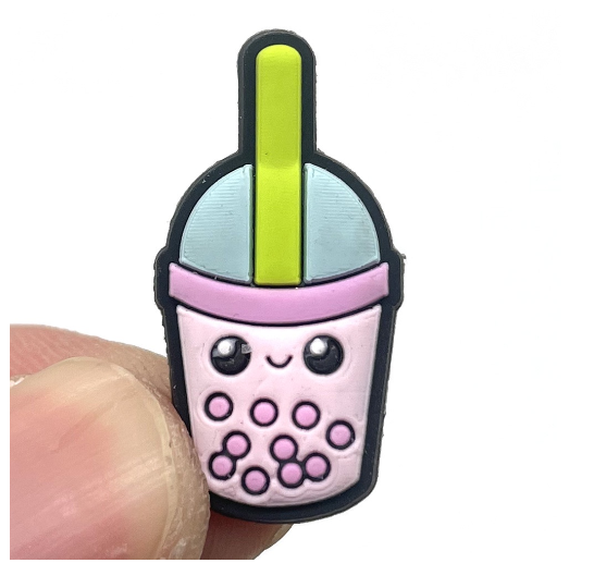 Cute Coffee Jibits Croc Milk Tea Jibitz Charm Pin Milktea Shoe Charms Starbucks Croc Jibbits for Men Shoes Accessories Decoration MT16