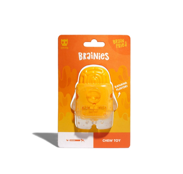 Zeedog Brainies Dog Toy [Brain Fried]