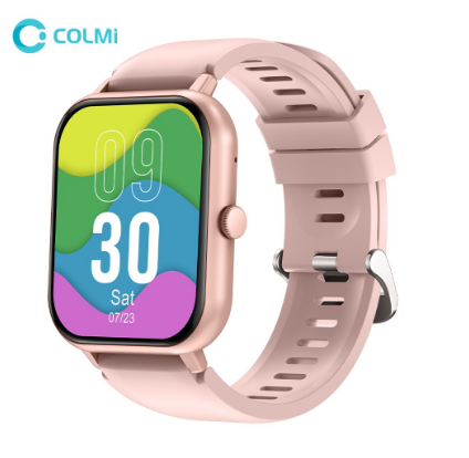 COLMI P20 PLUS Smart Watch Calculator Bluetooth Calling IP67 Waterproof Heart Rate Games 20 MM Silicone Strap