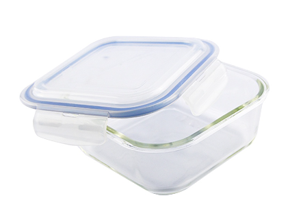 Masflex 1200ml Square Glass Food Container
