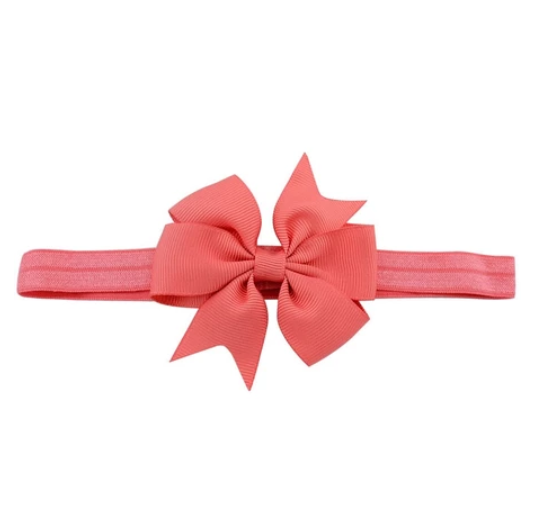 Cute Kids headband Kids Chiffon Bowknot Headbands Solid Color Hair Bows Hair Band Accessories H2
