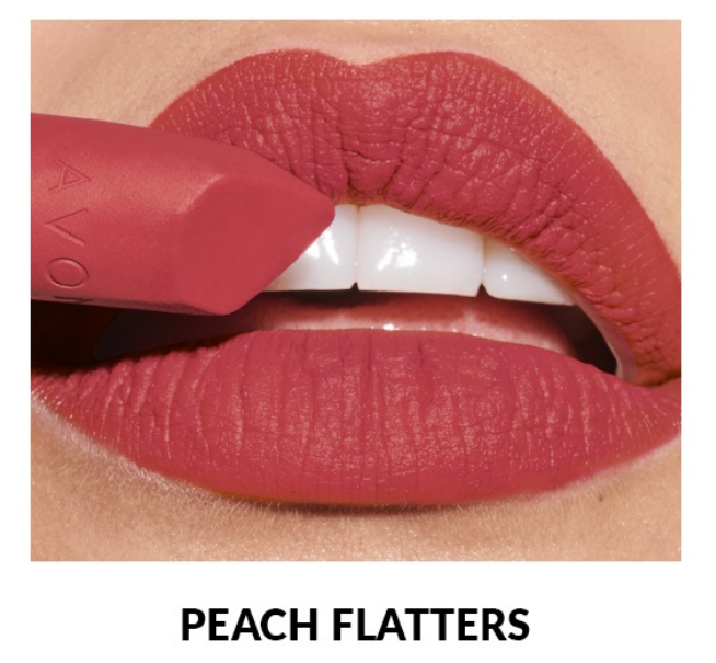 Avon Peach Flatters Ultra Matte Lipstick 3.6g