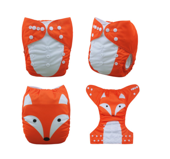 Alva Baby Cloth Diapers Washable Reusable Real Cloth Pocket Nappy Diaper Only No Insert For 3-15kg 6.6-33.1Ibs Baby And Newborn D23