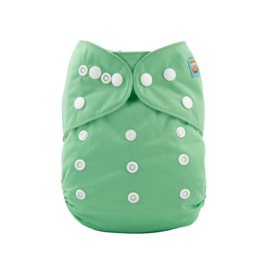 Alva Baby Cloth Diapers Solid Color One Size Adjustable Reusable Washable Pocket Cloth Diaper Cloth Diaper Only P10