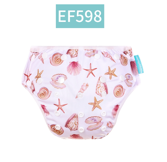 HappyFlute New Print Breathable Mesh Fabric Adjustable Pool Pant Swimming Pool Diaper Cover Reusable Washable Summer Baby c30