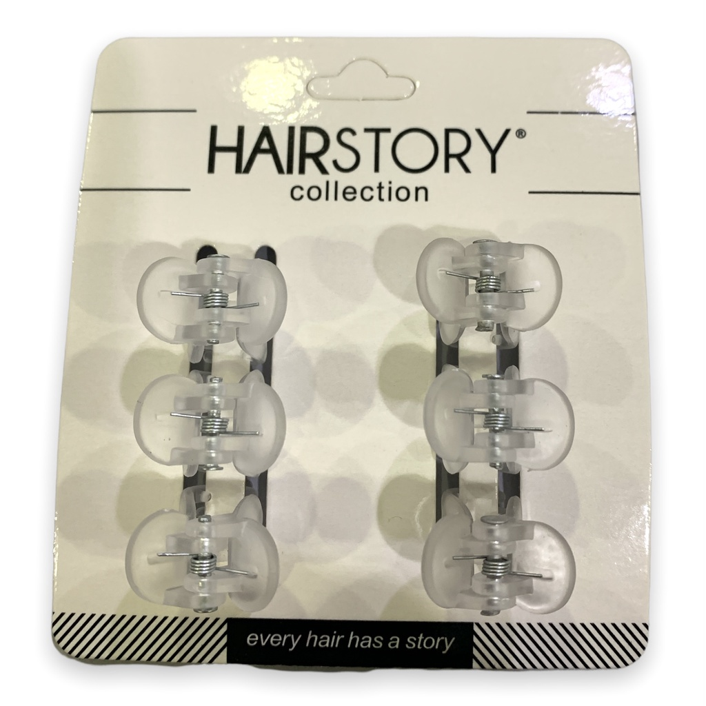 HAIRSTORY Small Hair Clamp (Pack of 6 pcs)