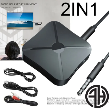2 in 1 Wireless Bluetooth 4.2 Audio Transmitter Receiver TV Car Music Receiver Universal Adapter