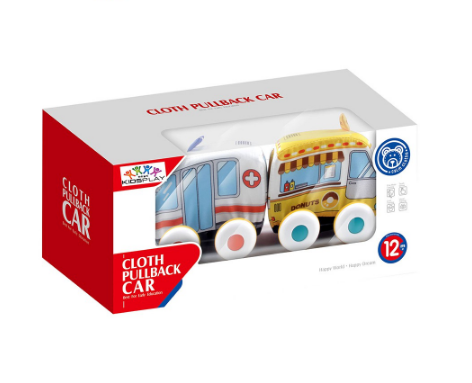 Kidsplay Cloth Pullback Car (2 Vans per Box)