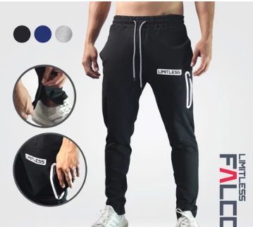 【LIMITLESS】FALCO Athletic Joggers for Men's Gym, Running, and Style