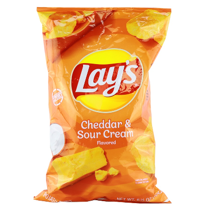 Lays Potato Chips Cheddar and Sour Cream 184.2g
