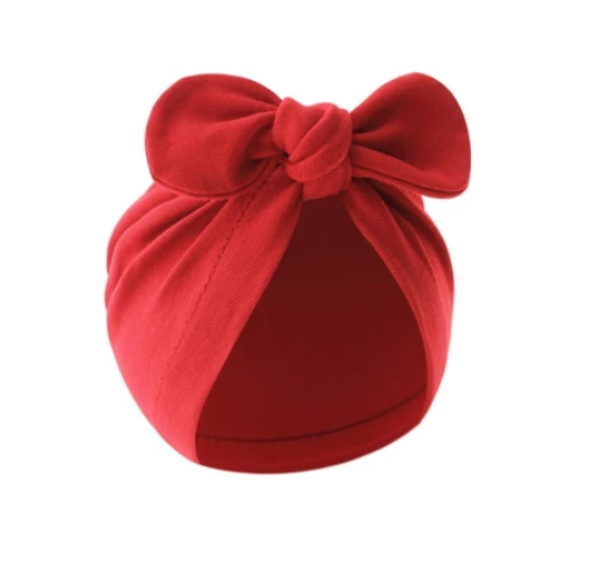 Some Baby Bowknot Beanie Hat Large Turban Hat for Newborn Boys Girl 0-12M Soft Breathable Headdress Universal Photo Hat BH2