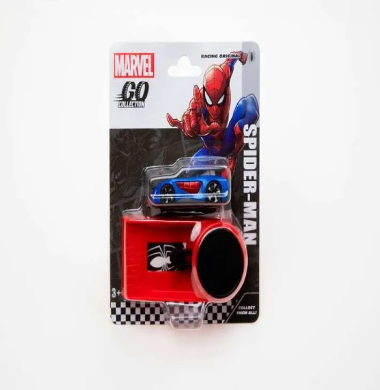 Marvel Go Collection Racing Launcher Playset with Vehicle Spider-Man Toys for boys, toy car