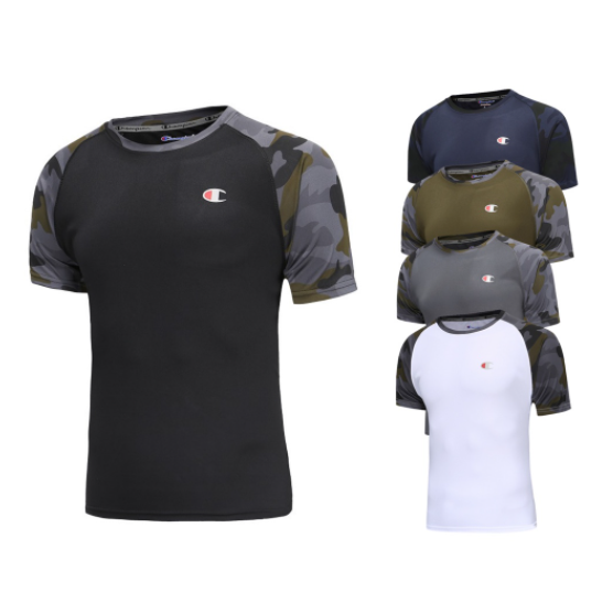 Champion Dri-Fit Sports Fitness Cloth T-shirt Compression Tights Clima Cool