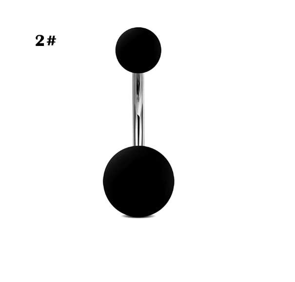 Moon Belly Button Ring Heart Shaped Black Belly Button Ring Button Nail b2