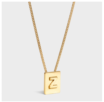 Lisa Same Style Letter Necklace Female Titanium Steel Does Not Fade Summer Girlfriends Simple Pendant Pearl Chain Korean Version Z