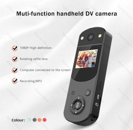 Handheld Camera 1080P Portable Action DV Camera 1.5inch Sport Digital Camera Live broadcast Video Audio Record Pen Camera