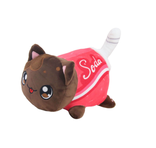 Kawaii Aphmau Meows Cat Plush Toy Soft Meemeow Stuffed Donut Cat Plushes French Fry Cheeseburger Food Plush Doll CAT26