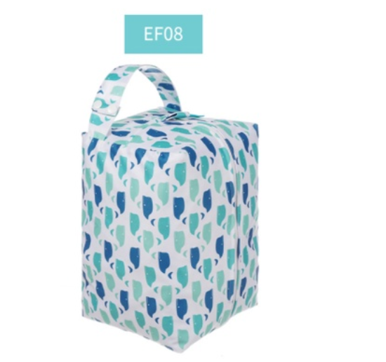 Happyflute Baby Cloth Diaper Bag Waterproof Washable Reusable Wetbag Fashion Diaper Pods Can Hold 5-10Pieces AIO Diapers S9