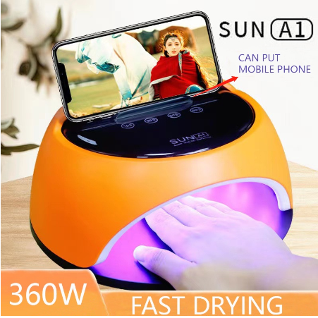 360W SUN A1 MAX UV LAMP 60 LEDs UV Light Nail Dryer Quick Dryer Auto Sensor Nail Lamp