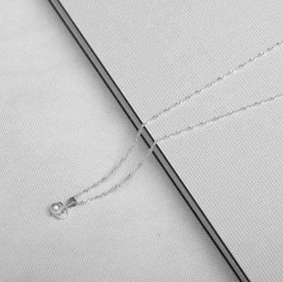 SILVER T162 Italy 92.5 Silver Heart Clip Pearl Pendant Necklace MX038