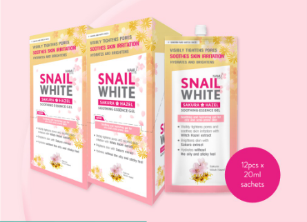 Snailwhite Sakura Hazel Soothing Essence Gel 20ml, Box of 12