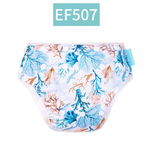 HappyFlute New Print Breathable Mesh Fabric Adjustable Pool Pant Swimming Pool Diaper Cover Reusable Washable Summer Baby c11