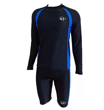 High Quality Fashion OP Rush Guard Set w/ Waterproof Cycling Shorts for Men