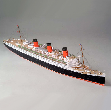 British Queen Mary Cruise Paper Model Ship Model 1:400 Paper Model Handmade DIY